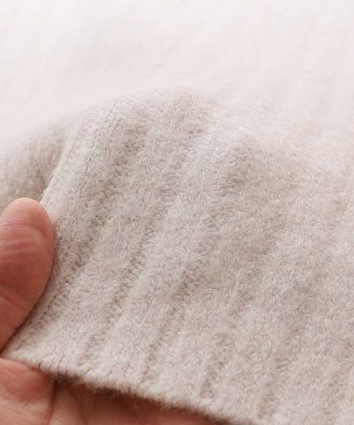 reca(レカ)の「ハイネックスリットニット(ニット/セーター・レディース・マスタード/オートミール/オレンジ・FREE)」の14枚目の写真