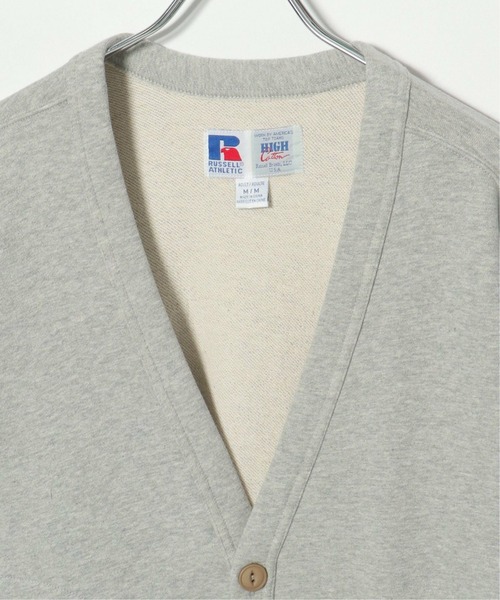 Russell Athletic（ラッセルアスレティック）の「RUSSELL ATHLETIC ラッセル アスレチック ハイコットン スウェットカーディガン（カーディガン/ボレロ・レディース・グリーン系/ライトグレー・L/M）」の16枚目の写真
