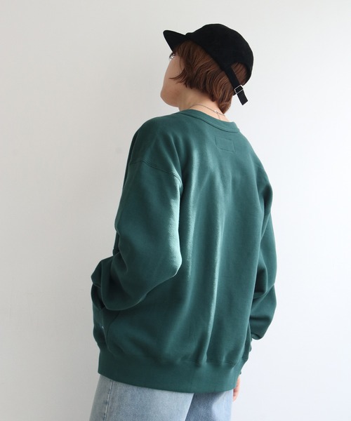 Russell Athletic（ラッセルアスレティック）の「RUSSELL ATHLETIC ラッセル アスレチック ハイコットン スウェットカーディガン（カーディガン/ボレロ・レディース・グリーン系/ライトグレー・L/M）」の18枚目の写真