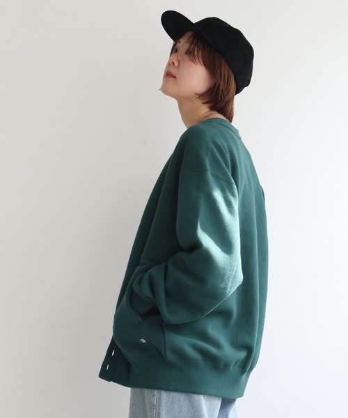 Russell Athletic（ラッセルアスレティック）の「RUSSELL ATHLETIC ラッセル アスレチック ハイコットン スウェットカーディガン（カーディガン/ボレロ・レディース・グリーン系/ライトグレー・L/M）」の19枚目の写真