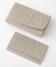 AIMER | ラメプリーツクラッチパーティーバッグ&袱紗セット(クラッチバッグ)