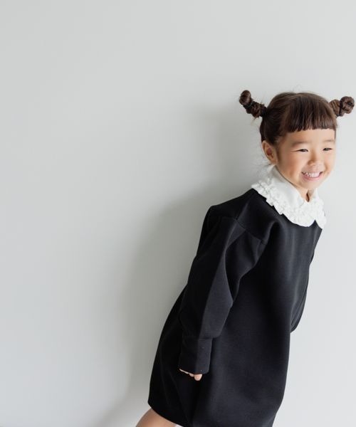 LOWRYS FARM(ローリーズファーム)の「ニットパフミニワンピース 177366(ワンピース・キッズ・ブラック/ピンク/ブルー・110cm/120cm/130cm/140cm/150cm)」の8枚目の写真