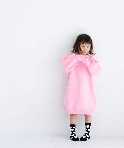 LOWRYS FARM(ローリーズファーム)の「ニットパフミニワンピース 177366(ワンピース・キッズ・ブラック/ピンク/ブルー・110cm/120cm/130cm/140cm/150cm)」の16枚目の写真