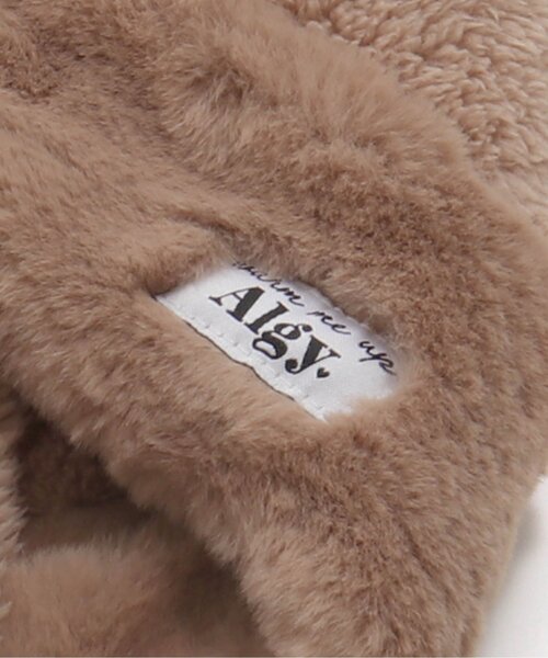 algy(アルジー)の「フード付きボアマフラー(マフラー・キッズ・ブラウン/アイボリー・FREE)」の10枚目の写真