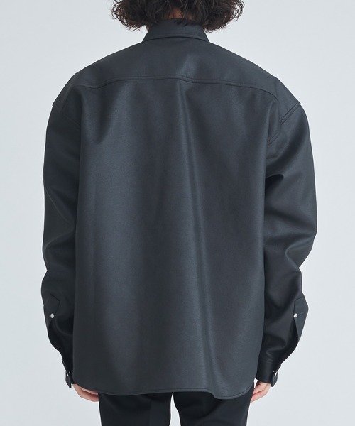 VEGAN LEATHER OVERSIZED SHIRT（シャツ/ブラウス）｜JOHN