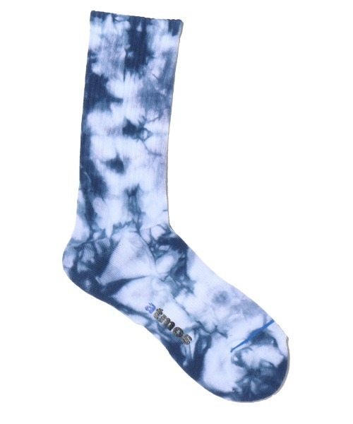 atmos pink(アトモスピンク)の「atmos TIE DYE RIBBED SOCKS / アトモス タイダイ リブ ソックス(ソックス/靴下・メンズ・ブルー/イエロー・26-28cm)」の10枚目の写真