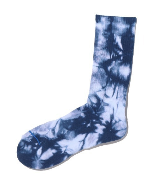 atmos pink(アトモスピンク)の「atmos TIE DYE RIBBED SOCKS / アトモス タイダイ リブ ソックス(ソックス/靴下・メンズ・ブルー/イエロー・26-28cm)」の11枚目の写真