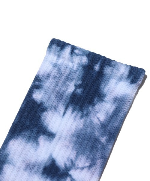 atmos pink(アトモスピンク)の「atmos TIE DYE RIBBED SOCKS / アトモス タイダイ リブ ソックス(ソックス/靴下・メンズ・ブルー/イエロー・26-28cm)」の12枚目の写真