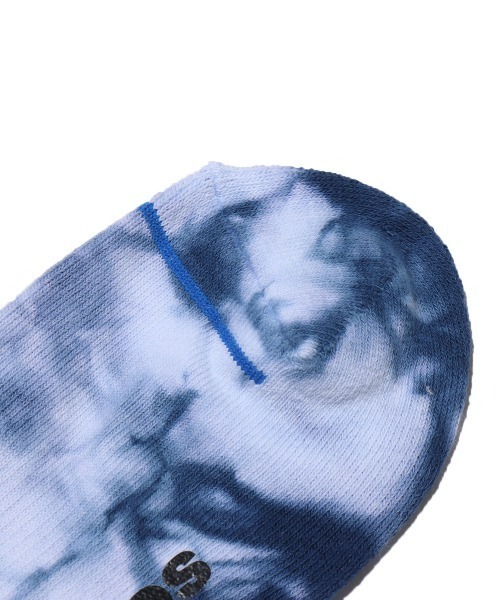 atmos pink(アトモスピンク)の「atmos TIE DYE RIBBED SOCKS / アトモス タイダイ リブ ソックス(ソックス/靴下・メンズ・ブルー/イエロー・26-28cm)」の14枚目の写真
