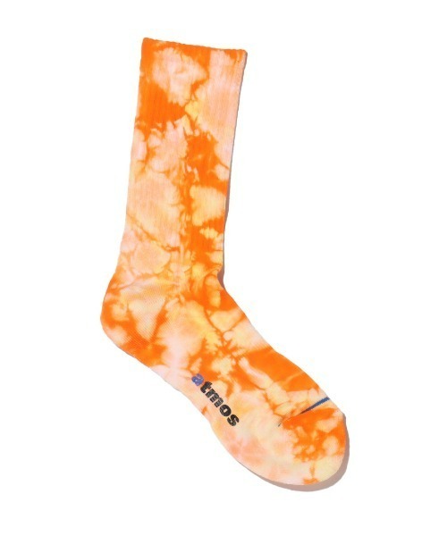 atmos pink(アトモスピンク)の「atmos TIE DYE RIBBED SOCKS / アトモス タイダイ リブ ソックス(ソックス/靴下・メンズ・ブルー/イエロー・26-28cm)」の3枚目の写真