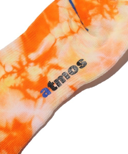 atmos pink(アトモスピンク)の「atmos TIE DYE RIBBED SOCKS / アトモス タイダイ リブ ソックス(ソックス/靴下・メンズ・ブルー/イエロー・26-28cm)」の7枚目の写真
