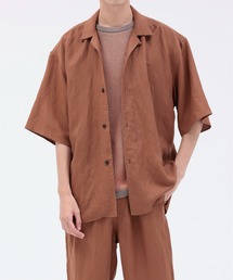 ARCH & LINE | リネン混 半袖オープンカラーシャツ LINEN/RAYON OPEN COLLAR SHIRT(シャツ/ブラウス)