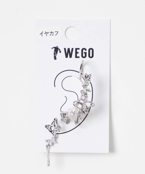 WEGO（ウィゴー）の「WEGO/【3点セット】バタフライピアスイヤカフ（ピアス（片耳用）・レディース・シルバー・FREE）」の2枚目の写真