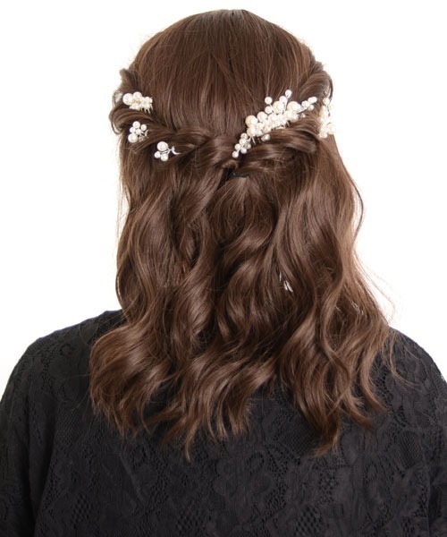 Mayree（メイリー）の「【resonance】パール コーム Uピン【5本セット/オケージョン】（その他ヘアアクセサリー・レディース・ピンクゴールド/シルバー/ゴールド・FREE）」の6枚目の写真