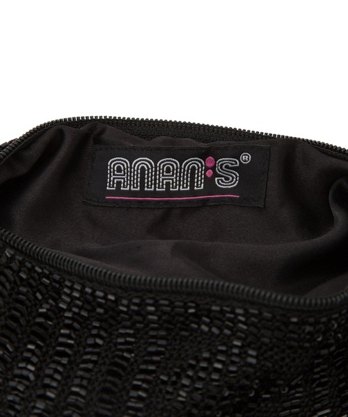 ADAM ET ROPE'(アダムエロペ)の「【ANAN'S】CROCHET CUTDANA MODERN LOOP BAG(ショルダーバッグ・レディース・ブラック/シルバー・FREE)」の9枚目の写真