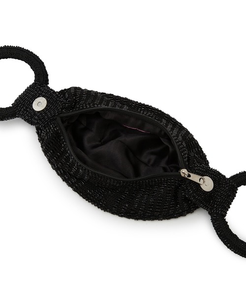 ADAM ET ROPE'(アダムエロペ)の「【ANAN'S】CROCHET CUTDANA MODERN LOOP BAG(ショルダーバッグ・レディース・ブラック/シルバー・FREE)」の13枚目の写真