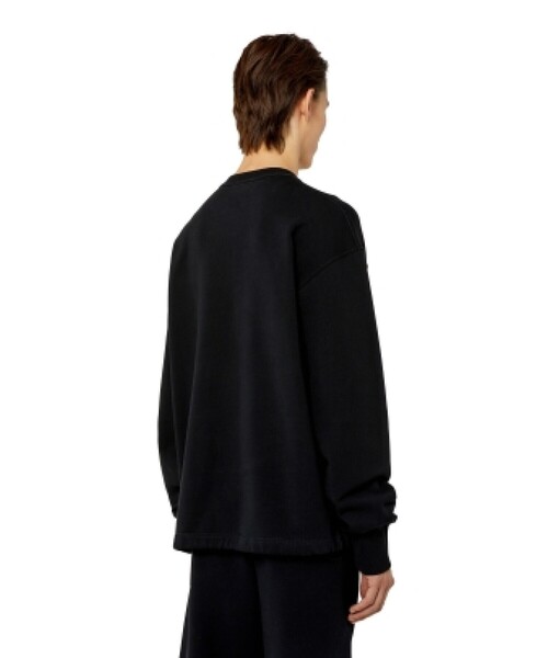 【極希少】DIESEL ブラック コーティングスウェット　ブラック　XL DIESEL（ディーゼル）の「メンズ スウェット ロゴ（スウェット）」 - WEAR