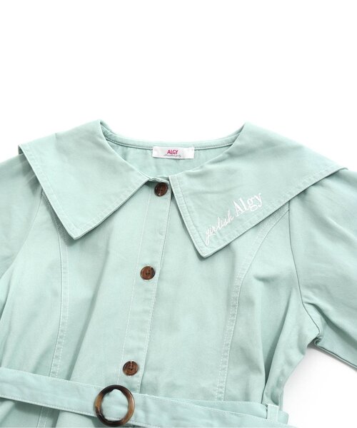 algy(アルジー)の「セーラー衿シャツワンピ(シャツワンピース・キッズ・インディゴブルー/ミント/アイボリー・XX-SMALL/X-SMALL/MEDIUM/SMALL)」の18枚目の写真