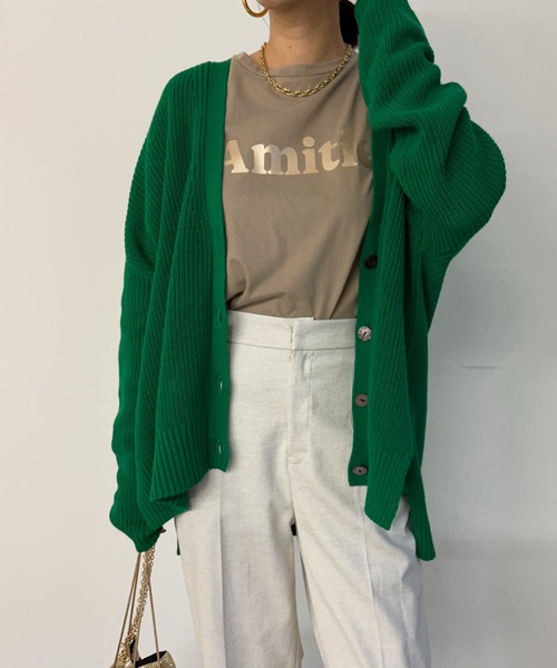 DouDou（ドゥドゥ）の「【WEB限定】コットンカーディガン（カーディガン/ボレロ・レディース・レッド/グリーン/グレイッシュベージュ・FREE）」の13枚目の写真