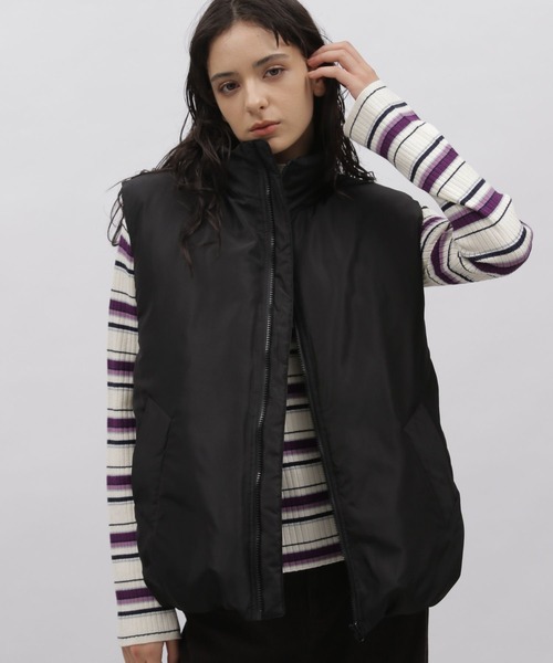 LAKOLE（ラコレ）の「オーバーサイズパファーベスト / 183372（ベスト・レディース・アイボリー/ブラック・SMALL/MEDIUM）」の16枚目の写真