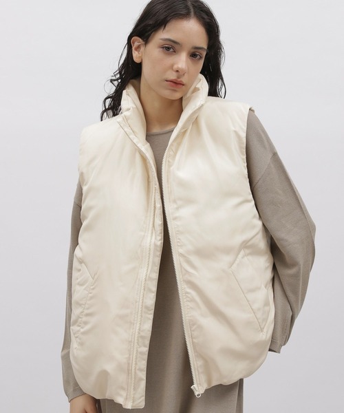 LAKOLE（ラコレ）の「オーバーサイズパファーベスト / 183372（ベスト・レディース・アイボリー/ブラック・SMALL/MEDIUM）」の17枚目の写真