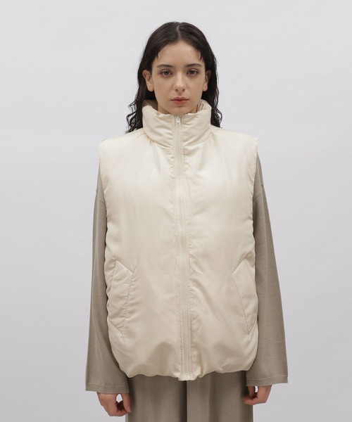 LAKOLE（ラコレ）の「オーバーサイズパファーベスト / 183372（ベスト・レディース・アイボリー/ブラック・SMALL/MEDIUM）」の18枚目の写真