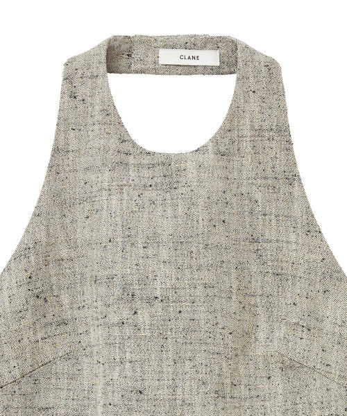 クラネ CLANE HALTER NECK BUSTIER KNIT TOPS （IVORY） セール】HALTER NECK BUSTIER KNIT TOPS（その他トップス