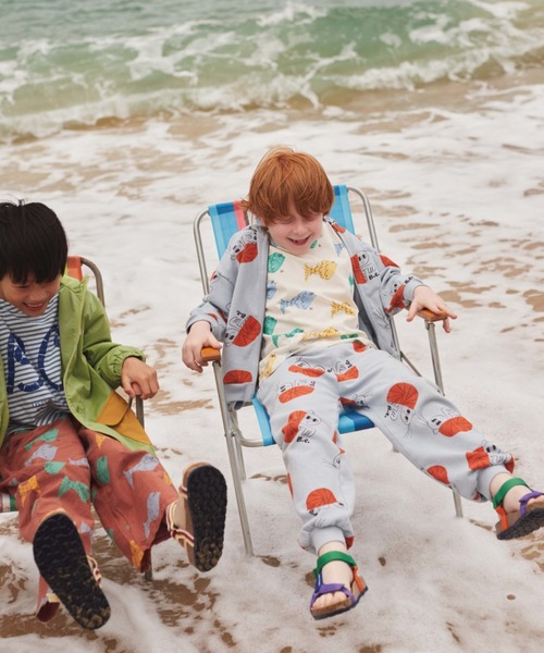 BOBO CHOSES 魚柄セットアップ　2-3y 98cm bobo choses lucky fish all over baby leggings offwhite – kodomo