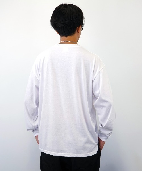 FUNALIVE(ファンアライブ)の「BF2 select ワイドシルエット エンボス ロングスリーブTシャツ(Tシャツ/カットソー・メンズ・ホワイト/ブラック/グリーン・LL/L/M)」の10枚目の写真
