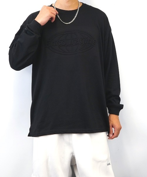 FUNALIVE(ファンアライブ)の「BF2 select ワイドシルエット エンボス ロングスリーブTシャツ(Tシャツ/カットソー・メンズ・ホワイト/ブラック/グリーン・LL/L/M)」の21枚目の写真