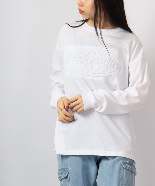 FUNALIVE(ファンアライブ)の「BF2 select ワイドシルエット エンボス ロングスリーブTシャツ(Tシャツ/カットソー・メンズ・ホワイト/ブラック/グリーン・LL/L/M)」の14枚目の写真