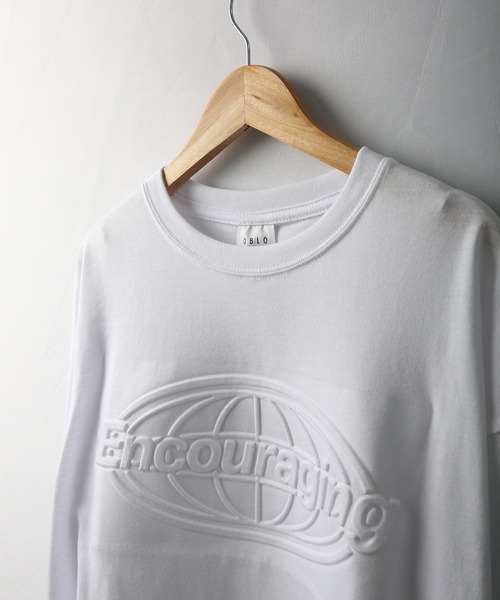 FUNALIVE(ファンアライブ)の「BF2 select ワイドシルエット エンボス ロングスリーブTシャツ(Tシャツ/カットソー・メンズ・ホワイト/ブラック/グリーン・LL/L/M)」の5枚目の写真