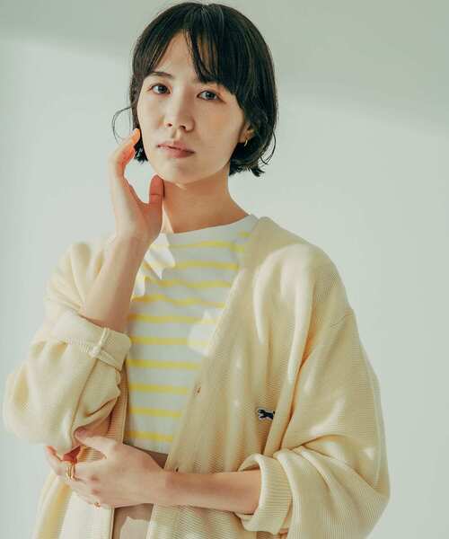 PENNEYS（ぺニーズ）の「『別注』PENNEYS×DOORS　THEFOXVネックニットカーディガン（カーディガン/ボレロ・メンズ・ブラック/ネイビー/オフホワイト/グリーン/ブルー/イエロー・MEDIUM/LARGE/X-LARGE）」の9枚目の写真