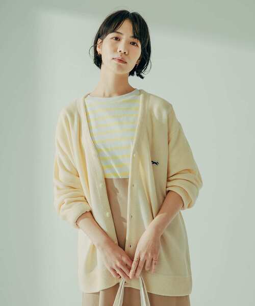 PENNEYS（ぺニーズ）の「『別注』PENNEYS×DOORS　THEFOXVネックニットカーディガン（カーディガン/ボレロ・メンズ・ブラック/ネイビー/オフホワイト/グリーン/ブルー/イエロー・MEDIUM/LARGE/X-LARGE）」の12枚目の写真