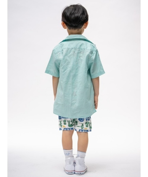GAP(ギャップ)の「コットンリネン オックスフォードシャツ (キッズ)(シャツ/ブラウス・キッズ・ブラック/ストライプ/ホワイト/その他/その他1/ホワイト×ネイビー/ベージュ・L/XXL/M/S/XS/XL)」の14枚目の写真