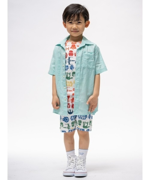 GAP(ギャップ)の「コットンリネン オックスフォードシャツ (キッズ)(シャツ/ブラウス・キッズ・ブラック/ストライプ/ホワイト/その他/その他1/ホワイト×ネイビー/ベージュ・L/XXL/M/S/XS/XL)」の13枚目の写真