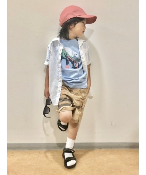 GAP(ギャップ)の「コットンリネン オックスフォードシャツ (キッズ)(シャツ/ブラウス・キッズ・ブラック/ストライプ/ホワイト/その他/その他1/ホワイト×ネイビー/ベージュ・L/XXL/M/S/XS/XL)」の19枚目の写真