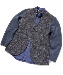 MEN'S BIGI | コットンツイードコンビカーディガン(カーディガン/ボレロ)