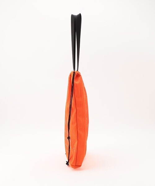 WEEKEND(ER)(ウィークエンダー)の「WEEKEND(ER)×FREAK'S STORE/ウィークエンダー×フリークスストア 別注 RETRO STRIPE MESH TOTE BAG/ 別注 レトロストライプメッシュトートバッグ(トートバッグ・レディース・グレー/オレンジ/ライトグリーン・ONE SIZE)」の4枚目の写真