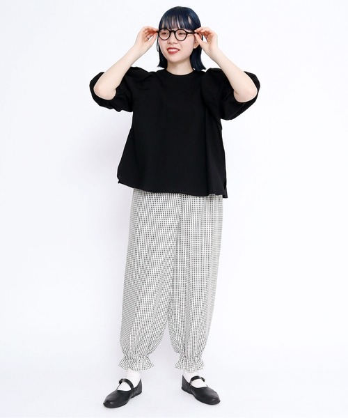 I am I in fact...(アイアムアイインファクト)の「●Organic cotton ボールスリーブブラウス(シャツ/ブラウス・レディース・ピンク/ブラック/イエロー・FREE)」の7枚目の写真
