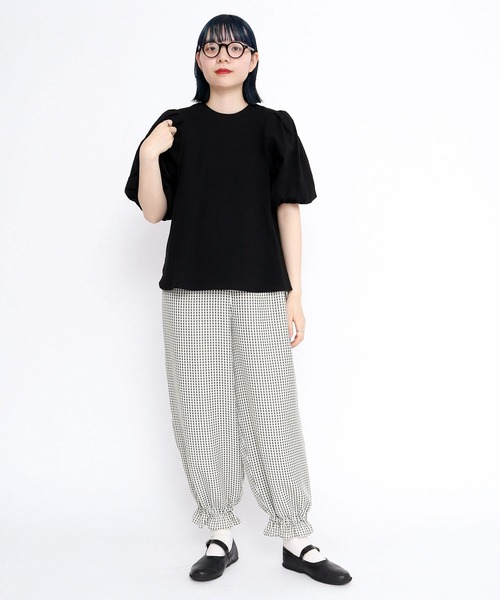 I am I in fact...(アイアムアイインファクト)の「●Organic cotton ボールスリーブブラウス(シャツ/ブラウス・レディース・ピンク/ブラック/イエロー・FREE)」の8枚目の写真