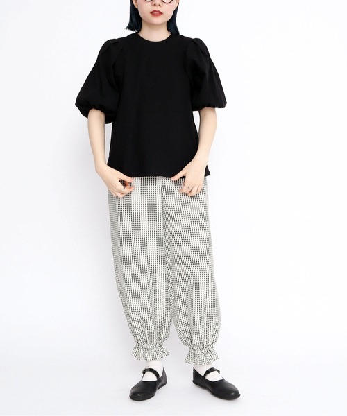 I am I in fact...(アイアムアイインファクト)の「●Organic cotton ボールスリーブブラウス(シャツ/ブラウス・レディース・ピンク/ブラック/イエロー・FREE)」の9枚目の写真
