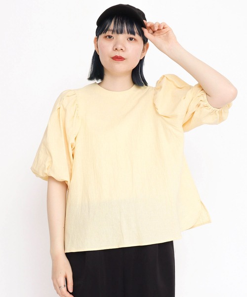 I am I in fact...(アイアムアイインファクト)の「●Organic cotton ボールスリーブブラウス(シャツ/ブラウス・レディース・ピンク/ブラック/イエロー・FREE)」の10枚目の写真