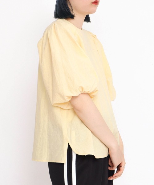 I am I in fact...(アイアムアイインファクト)の「●Organic cotton ボールスリーブブラウス(シャツ/ブラウス・レディース・ピンク/ブラック/イエロー・FREE)」の11枚目の写真