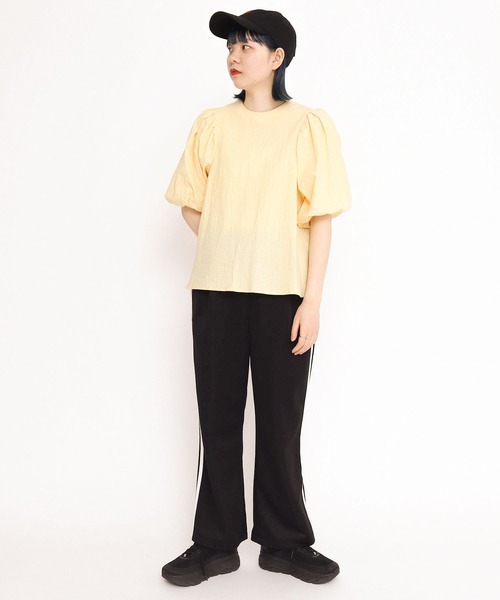 I am I in fact...(アイアムアイインファクト)の「●Organic cotton ボールスリーブブラウス(シャツ/ブラウス・レディース・ピンク/ブラック/イエロー・FREE)」の19枚目の写真