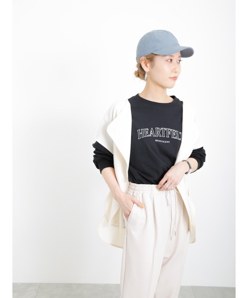 Samansa Mos2 blue（サマンサモスモスブルー）の「麻混キャップ（ハット・レディース・ブルー/ブラック/キナリ・ﾌﾘ-）」の13枚目の写真