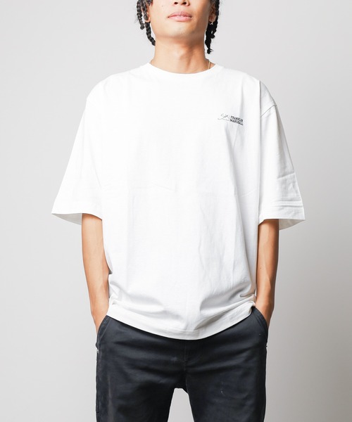 FRANKLIN & MARSHALL(フランクリンマーシャル)の「【SIXSENCERECORD×FRANKLIN & MARSHALL】BACKプリントS/S TEE(Tシャツ/カットソー・レディース・ホワイト/ブラック・MEDIUM/LARGE/X-LARGE)」の6枚目の写真