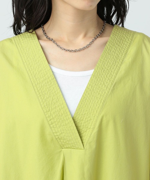 BAYFLOW（ベイフロー）の「ボリュームスリーブワンピース（ワンピース・レディース・オフホワイト/ライトグリーン/ブラック・FREE）」の16枚目の写真