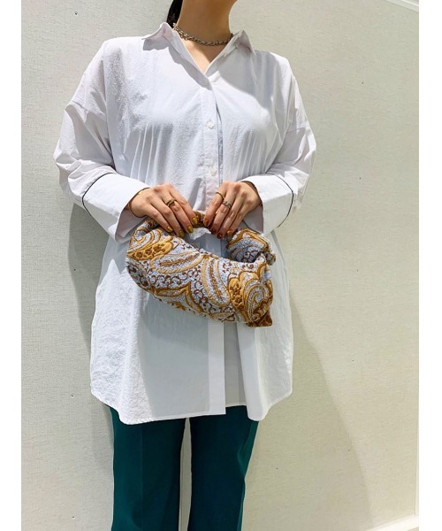 Mila Owen(ミラオーウェン)の「長袖シャツ(シャツ/ブラウス・レディース・ホワイト・FREE)」の1枚目の写真