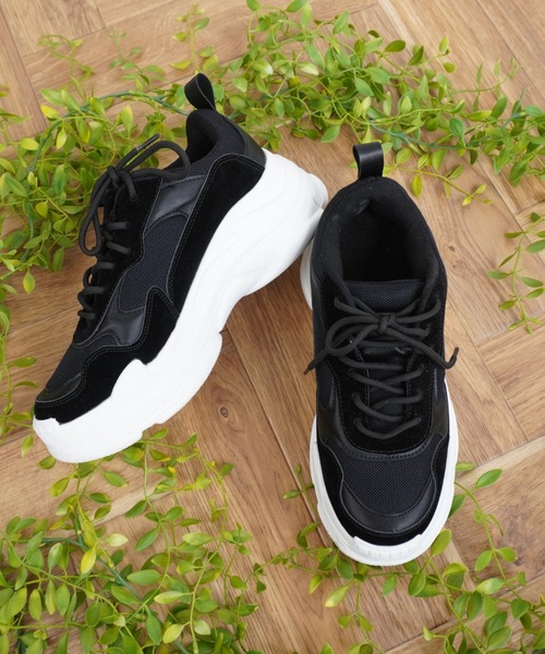 Fabby fabby（ファビィーファビィー）の「ボリュームソールスニーカー（スニーカー・レディース・ブラウン/ブラック/ブラック系その他/ベージュ/ホワイト/レオパード/ブラック×ホワイト/ブラック×ブラック/ベージュ系その他/ブラック×グレー・LARGE/MEDIUM/SMALL）」の19枚目の写真